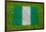 Flag of Nigeria on Grass-raphtong-Framed Art Print