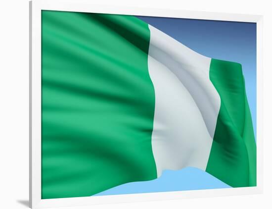 Flag Of Nigeria-bioraven-Framed Art Print