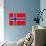 Flag Of Norway-Alessandro0770-Art Print displayed on a wall