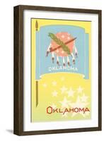 Flag of Oklahoma-null-Framed Art Print