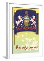 Flag of Pennsylvania-null-Framed Art Print