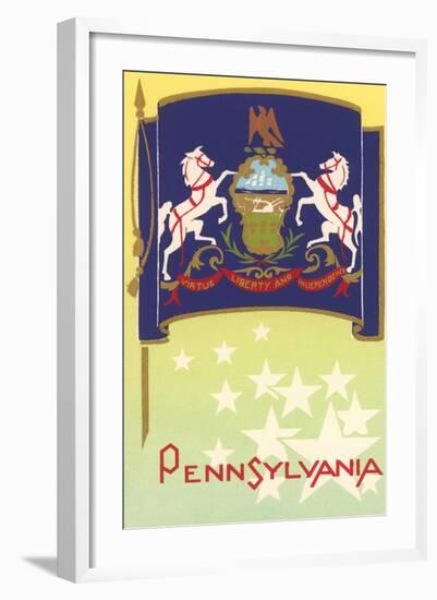 Flag of Pennsylvania-null-Framed Art Print