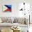 Flag Of Philippines-bioraven-Art Print displayed on a wall