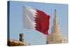 Flag of Qatar and Islamic Cultural Centre, Doha, Qatar, Middle East-Frank Fell-Stretched Canvas