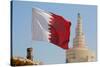 Flag of Qatar and Islamic Cultural Centre, Doha, Qatar, Middle East-Frank Fell-Stretched Canvas