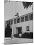 Flag of Republic of California Flying at Half Mast Following Plane Crash-Ralph Crane-Mounted Photographic Print