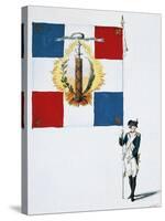 Flag of Saint Severin District in Paris Used During French Revolution, France-null-Stretched Canvas