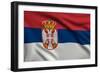 Flag Of Serbia-metrs-Framed Art Print