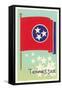 Flag of Tennessee-null-Framed Stretched Canvas