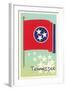 Flag of Tennessee-null-Framed Art Print