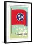 Flag of Tennessee-null-Framed Art Print