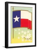 Flag of Texas-null-Framed Art Print