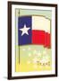 Flag of Texas-null-Framed Art Print