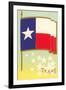 Flag of Texas-null-Framed Art Print