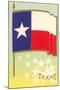 Flag of Texas-null-Mounted Art Print