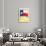 Flag of Texas-null-Framed Art Print displayed on a wall