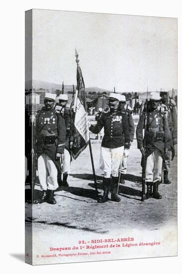 Flag of the 1st Regiment of the French Foreign Legion, Sidi Bel Abbes, Algeria, 1933-Boumendil-Stretched Canvas