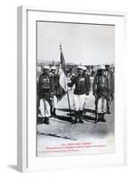 Flag of the 1st Regiment of the French Foreign Legion, Sidi Bel Abbes, Algeria, 1933-Boumendil-Framed Giclee Print