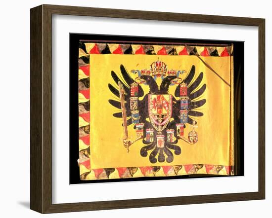Flag of the Imperial Habsburg Dynasty, circa 1700-null-Framed Giclee Print