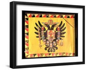 Flag of the Imperial Habsburg Dynasty, circa 1700-null-Framed Giclee Print