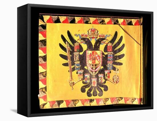 Flag of the Imperial Habsburg Dynasty, circa 1700-null-Framed Stretched Canvas