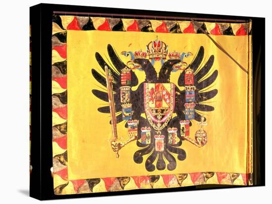 Flag of the Imperial Habsburg Dynasty, circa 1700-null-Stretched Canvas