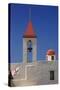 Flag of the Knights Templar at St. John's Church in Akko-Jon Hicks-Stretched Canvas