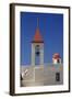 Flag of the Knights Templar at St. John's Church in Akko-Jon Hicks-Framed Photographic Print