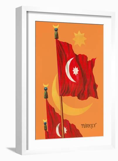 Flag of Turkey-null-Framed Art Print