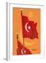 Flag of Turkey-null-Framed Art Print