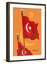 Flag of Turkey-null-Framed Art Print