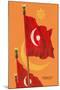 Flag of Turkey-null-Mounted Art Print