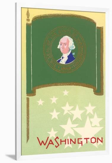 Flag of Washington-null-Framed Art Print