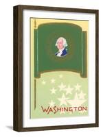 Flag of Washington-null-Framed Art Print