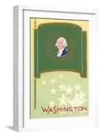 Flag of Washington-null-Framed Art Print