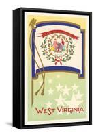 Flag of West Virginia-null-Framed Stretched Canvas