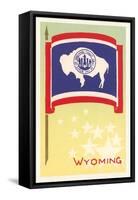 Flag of Wyoming-null-Framed Stretched Canvas
