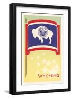 Flag of Wyoming-null-Framed Art Print