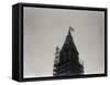 Flag on Top of Woolworth Bldg. Iron Fram-null-Framed Stretched Canvas