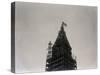 Flag on Top of Woolworth Bldg. Iron Fram-null-Stretched Canvas