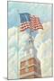 Flag over Indepence Hall, Philadelphia, Pennsylvania-null-Mounted Art Print