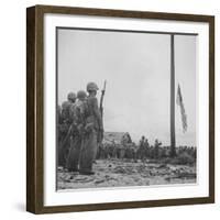 Flag Raising on Guam-null-Framed Photographic Print