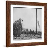 Flag Raising on Guam-null-Framed Photographic Print