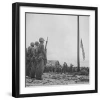 Flag Raising on Guam-null-Framed Photographic Print