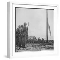 Flag Raising on Guam-null-Framed Photographic Print