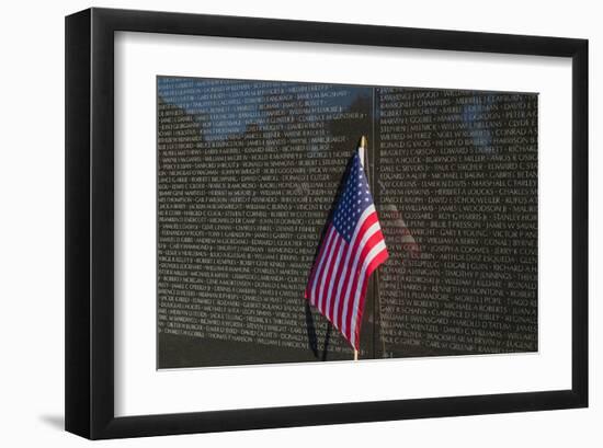 Flag Vietnam Veterans Memorial-null-Framed Art Print