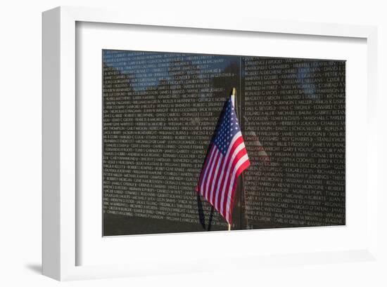 Flag Vietnam Veterans Memorial-null-Framed Art Print