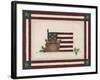 Flag with Basket of Apples-Debbie McMaster-Framed Giclee Print