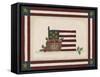 Flag with Basket of Apples-Debbie McMaster-Framed Stretched Canvas