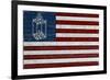 Flag with Paul Revere's Lantern-Lantern Press-Framed Art Print